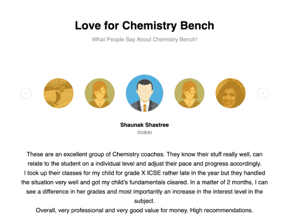 Love for Chemistry Bench